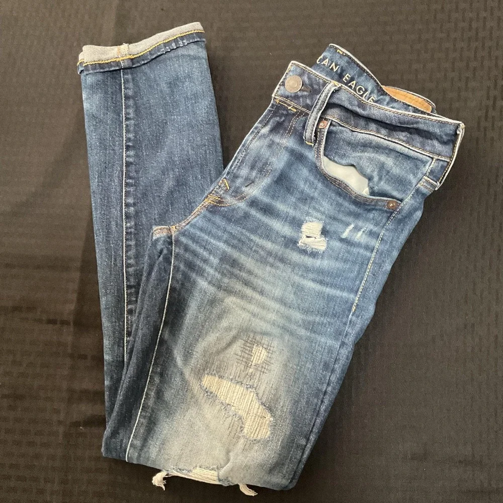 American Eagle Outfitters Jeans Mens 28x30 Skinny Next Level AirFlex Distressed
